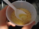 R�mmegr�t: sour cream porridge.  Sprinkled with cinnamon sugar.  Really
rich and custardy.  (Yet no butter or sweet cream were involved in the
recipe.)  I found it so rich I couldn't finish the little I was given. 
 The instructor emphasized that one cannot make this dish with
sour cream bought from a store; it doesn't have the right milk solids. 
