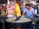 A video showing samosas being freshly made.  These guys look like
they're having fun. :)

