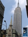 Empire State building (and church)
