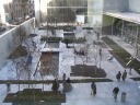 A view down to Moma's sculpture garden.

