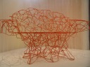 A wire couch.  But they don't let anyone sit in it. 
Sadly, I didn't write down the name of the craftsman.
