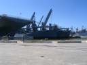 Many ships.  (None are in active use but are maintained in case they are needed.)

The USS Hornet Museum is (on) the leftmost ship.
