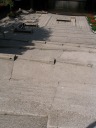Neat stairs by Robson Square.  An incline zig-zags across the stairs for 
wheelchairs.
