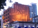 A huge tile mural on a building close to my hotel.

