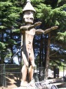 Another such totem.  Imagine how large the tree that became this statue
must've been.
