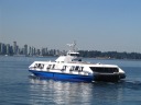 The ferry (a.k.a. seabus), as it heads back toward Vancouver.

