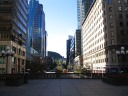 Place Ville-Marie provides an unobstructed view north of Park du
Mont-Royal.  At this instant, the wind increased so much as to rip my
mom's sunglasses off her head and made me nearly lose my balance.  (A
parent caught me.)
