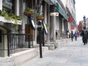 A street (rue St-Paul Est) in Old Montreal.
