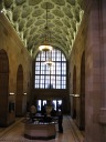 Inside the Royal Bank of Canada, looking back toward the main entrance.
