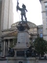 A closer look at the statue in the Place d'Armes.
