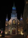 The Chapelle Notre-Dame-de-Bon-Secours at night.  It glows nicely.
