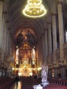 The inside of the church, slightly fuzzy.  What obsession does this
province have with ostentatiously ornate churches?
