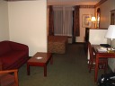 Our spacious hotel room at the Best Western in College Park, south of
Atlanta.   (I switched hotels by this point to get a better deal.)

