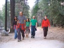 We took a short hike on the Vernal Falls Footbridge trail the day we 
arrived.
