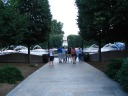 The Sculpture Garden's central fountain.
