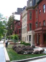 Slightly more ritzy town houses, with lawns and all.
