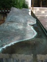 The fountains in front of the Geographic Society are actually
topological maps.
