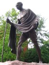 Another photo of the Gandhi statue.
