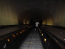 The long escalator to the Dupont Circle Metro Station.
