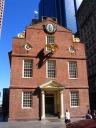 The Old State House, built in 1713, is Boston's oldest public building. 
The floor vibrates every time a subway train passes underground.
