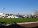 The marina, as seen from where I sat on the grass in the park and ate.
