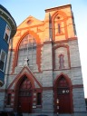 St. Mary's church is richly textured and warmly colored, especially at
this time of day.

