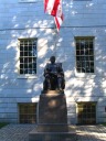 The Statue of John Harvard, infamous because it's not actually of
John Harvard.
