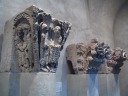 Intricately carved old limestone columns were displayed around the edge
of the courtyard.  I photographed all of them.
