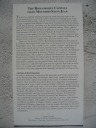 The sign explaining the source and origin of the columns.

