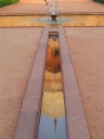 Humayun's Tomb via reflection.
