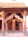 Two archways with intricately detailed designs.

You have to view the full-sized image to really appreciate them.
