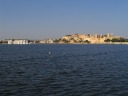A view back across the lake toward both Lake Palace and City Palace.
