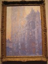 Monet's Rouen Cathedral Facade and Tour d'Albane (Morning
Effect).   Ditto regarding the colors of the MFA's
image.
