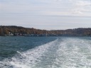 Port Jefferson, as seen from the back of the ferry as we left the harbor.
