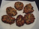 The chicken cakes.  They were neat, and tasted vaguely Indian.
