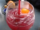 Sangria.  Very good: strong, flavorful, and well mixed.  I was 
disappointed it didn't have any chunks of fruit.
