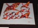 Cranes.  This piece (and the rest of the cranes) were made from one sheet
of paper.
