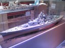 The Bismarck, a German battleship.
