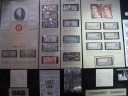 A display of both American and Canadian counterfeit currency.  I'm
amused by the creativity shown by some counterfeiters, such as the one
who used corners from monopoly money to alter real bills
