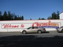 "Welcome to Chemainus: World Famous Murals." 
Chemainus has a large number of murals.  I tried to take a picture of every one.

