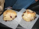 Cinnamon-raisin rolls from True Grain Bread.
