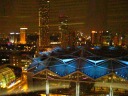 A movie of downtown Singapore's nighttime sights as seen from a
descending elevator in my hotel.  If you don't blink, halfway through
the movie you can see another glass-walled elevator shooting upward. 
Watch the video to the end and you'll be surprised by where the elevator
lands in the lobby.
