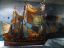 One of the many model ships in the museum.

