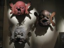 Wooden masks from Malaysia.
