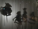 Shadow puppets from Java.  I find the left one comic but the ones
on the right a little scary.
