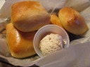 Very good dinner rolls with cinnamon butter.
