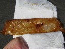 Turon, a Filipino dessert made from taking a banana (or plantain) and a
jackfruit and deep-frying them.
