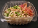 A good, pungent dish of garlic chicken which I brought home for dinner.
 One of the reasons I bought it was because the woman selling them
seemed so sad she made so many and they weren't moving.
