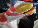 A simple baguette with ham, what I felt was appropriate for my last meal 
in Barcelona.
