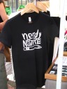 A shirt that made me smile.  Too bad the booth only had women's sizes.
